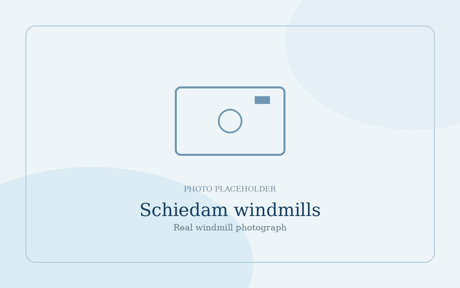 Schiedam windmills illustration